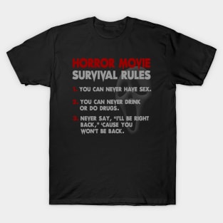 Horror Movie Rules T-Shirt